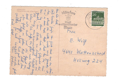 Ansichtskarte München / Frauenkirche und Alter Peter / G1-52