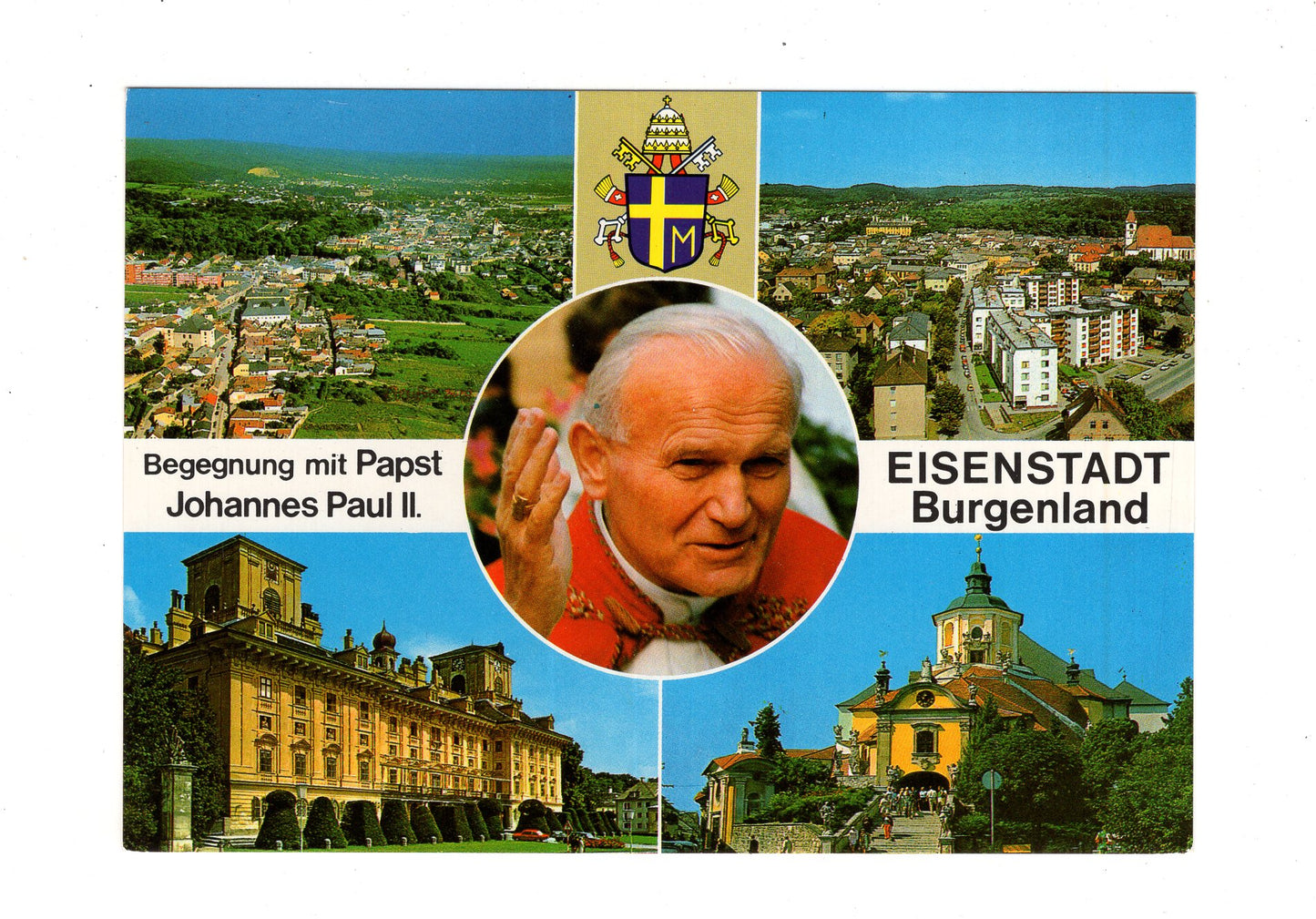 Ansichtskarte Papst Johannes Paul II. in Eisenstadt / Burgenland / Österreich