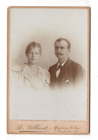Fotografie Feines Paar - Hamburg St. Pauli 1890er / CAB X-26