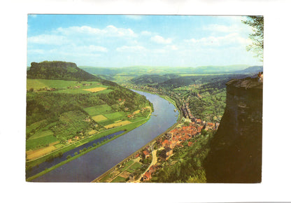Ansichtskarte Sächsische Schweiz / Blick vom Königstein