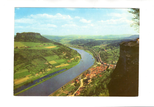 Ansichtskarte Sächsische Schweiz / Blick vom Königstein