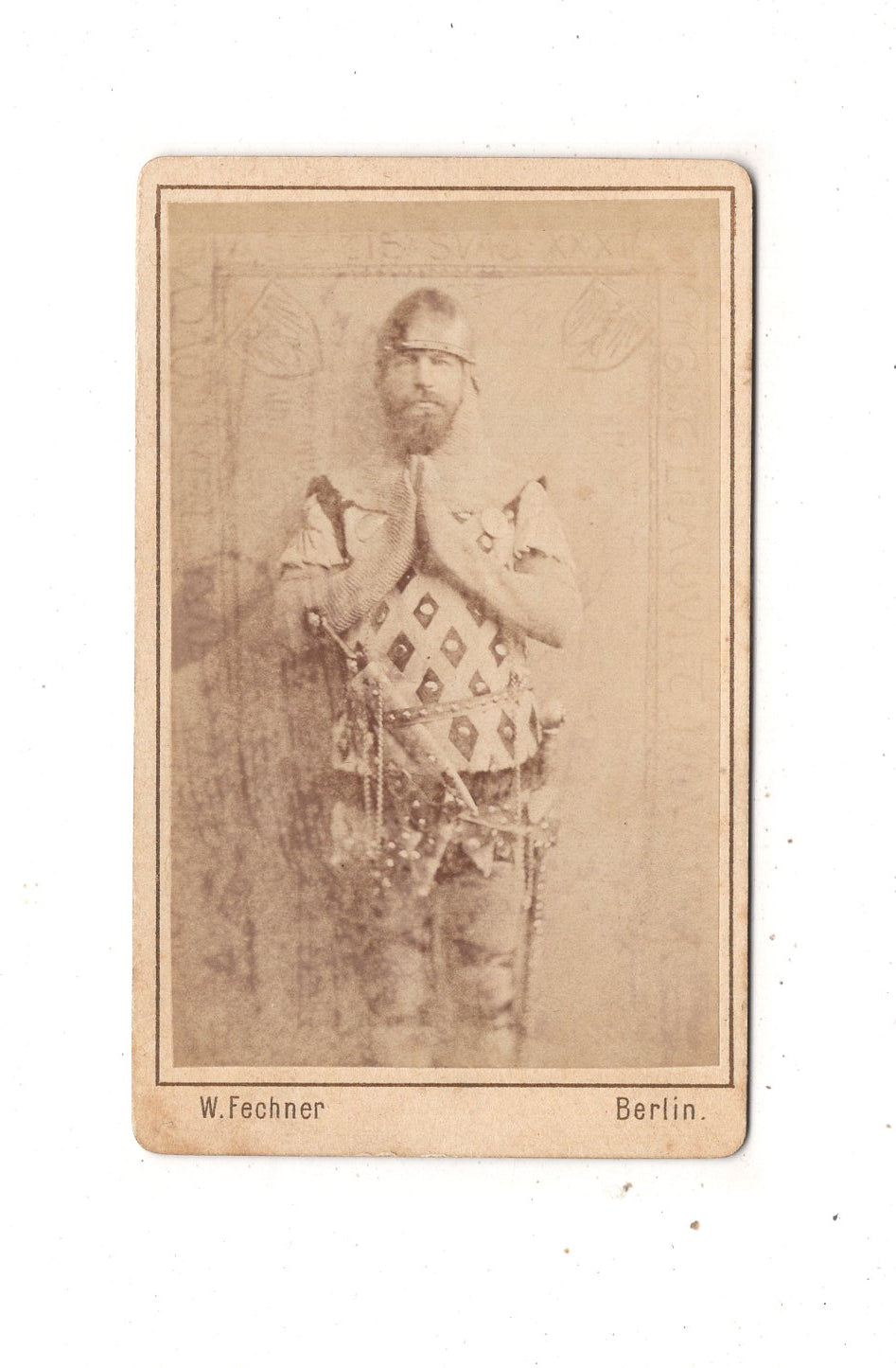 Fotografie Feiner Herr / Schauspieler - Berlin 1870er