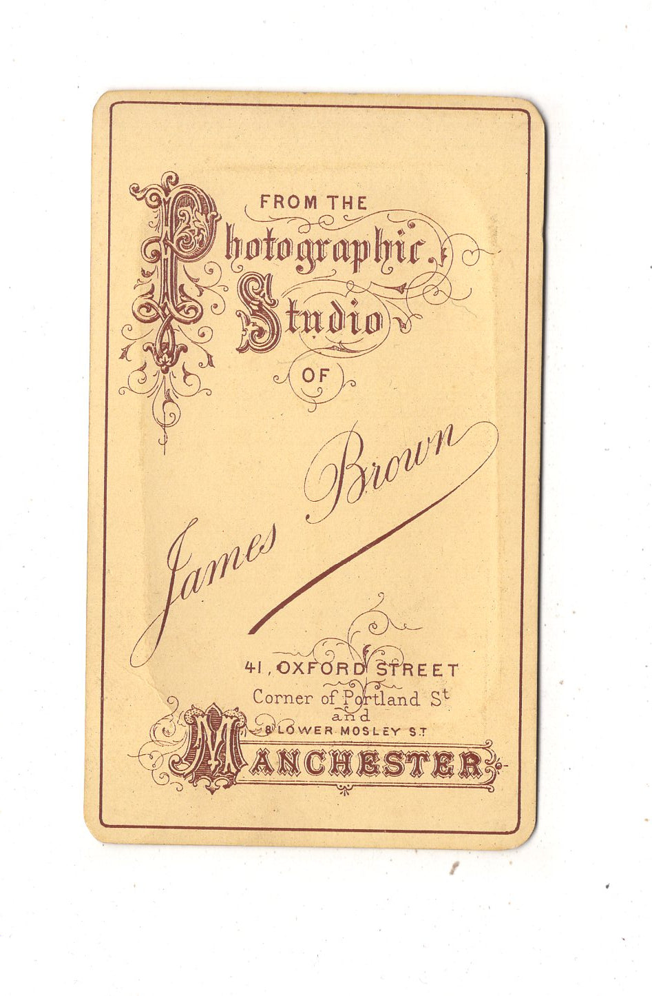 Fotografie Feines Paar - Manchester 1870er / CDV L1-37