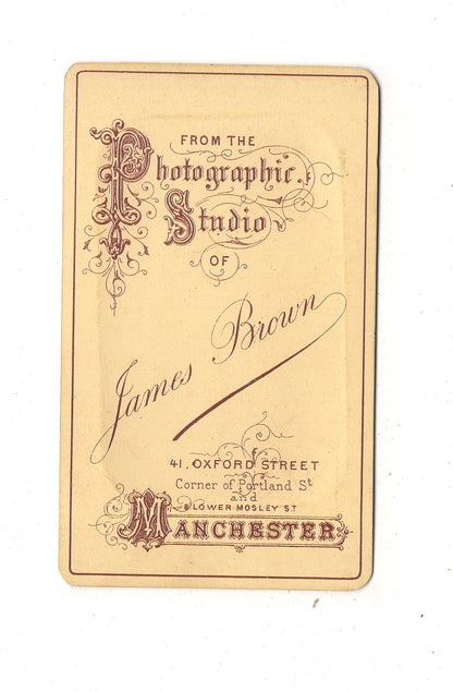 Fotografie Feines Paar - Manchester 1870er / CDV L1-37