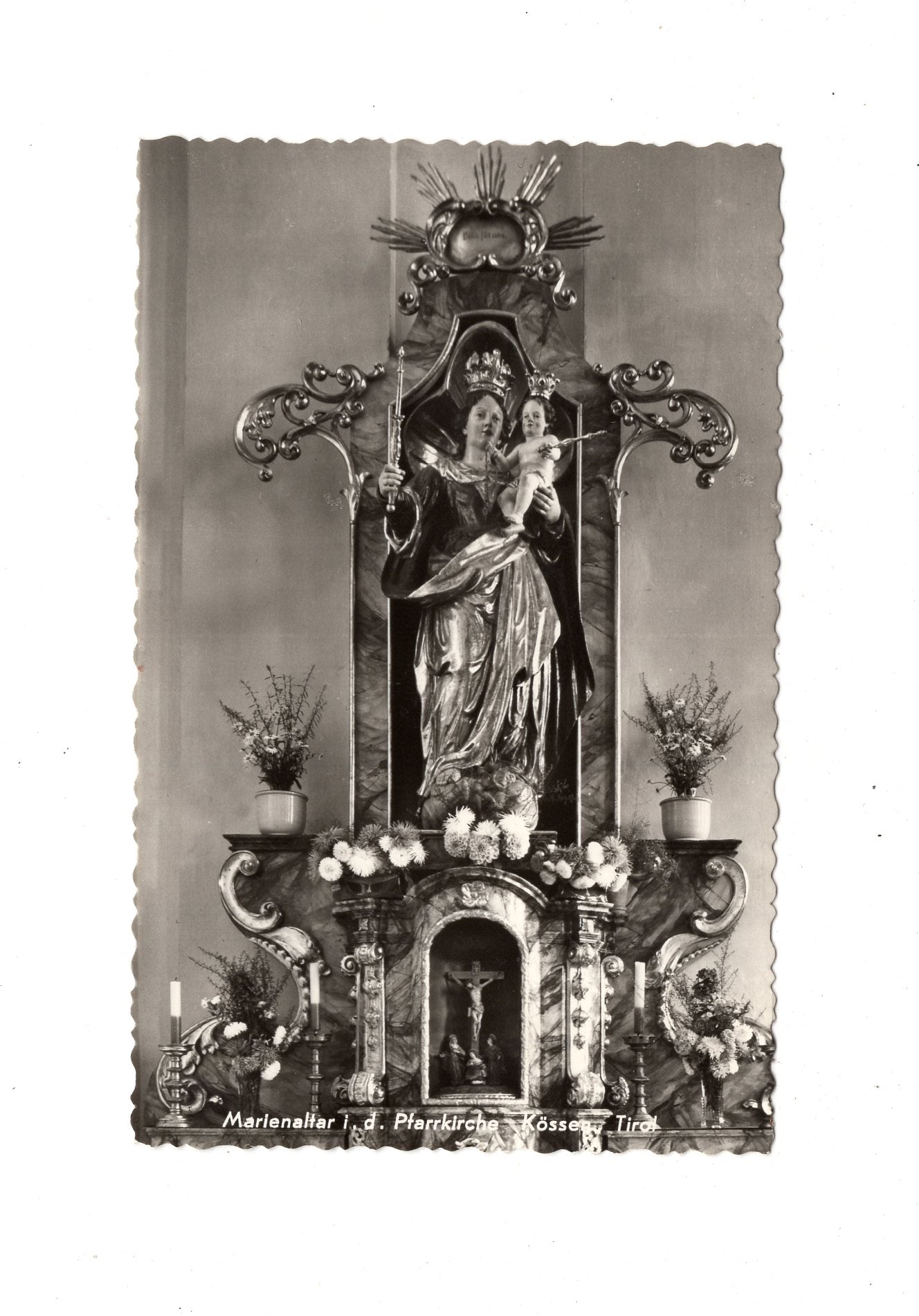 Ansichtskarte Kössen / Marienaltar in der Pfarrkirche / Tirol / Österreich