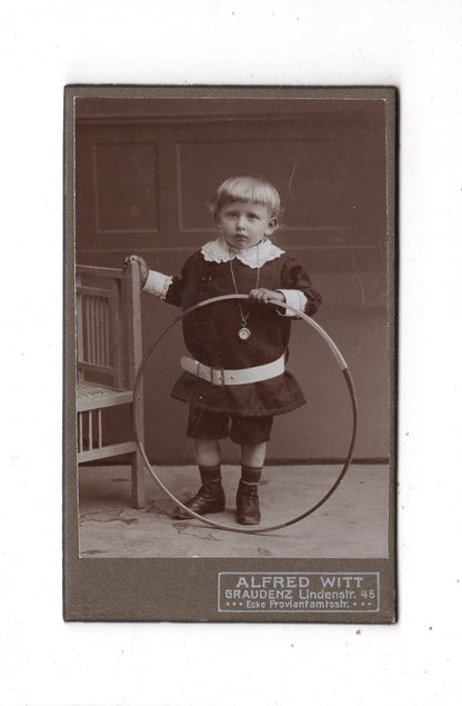 Fotografie Niedlicher kleiner Junge - Graudenz Grudziadz 1900er