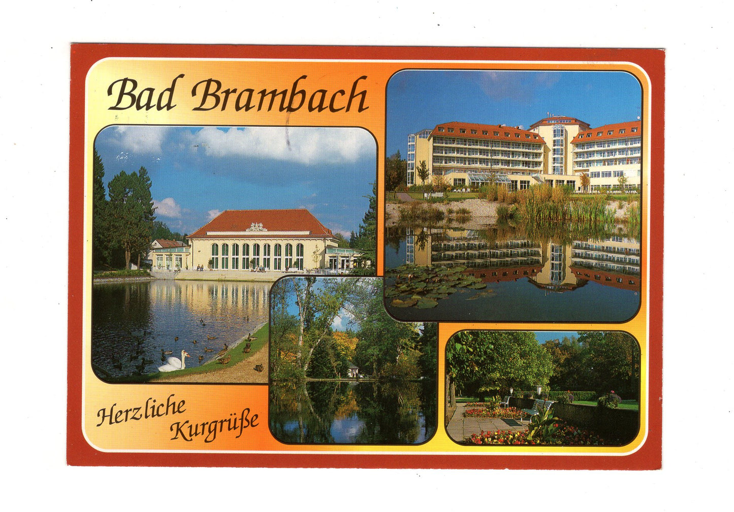 Ansichtskarte Bad Brambach / Vogtland / Festhalle +++