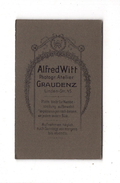 Fotografie Niedlicher kleiner Junge - Graudenz Grudziadz 1900er