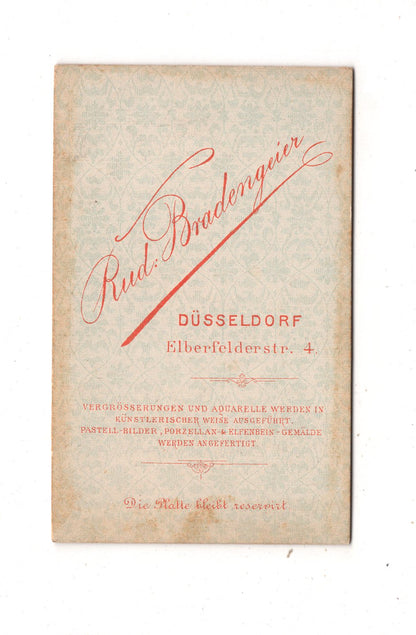 Fotografie Feines Paar - Düsseldorf um 1880 / CDV L1-37