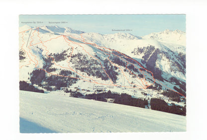 Ansichtskarte Skigebiet Almdorf Königsleiten / Österreich