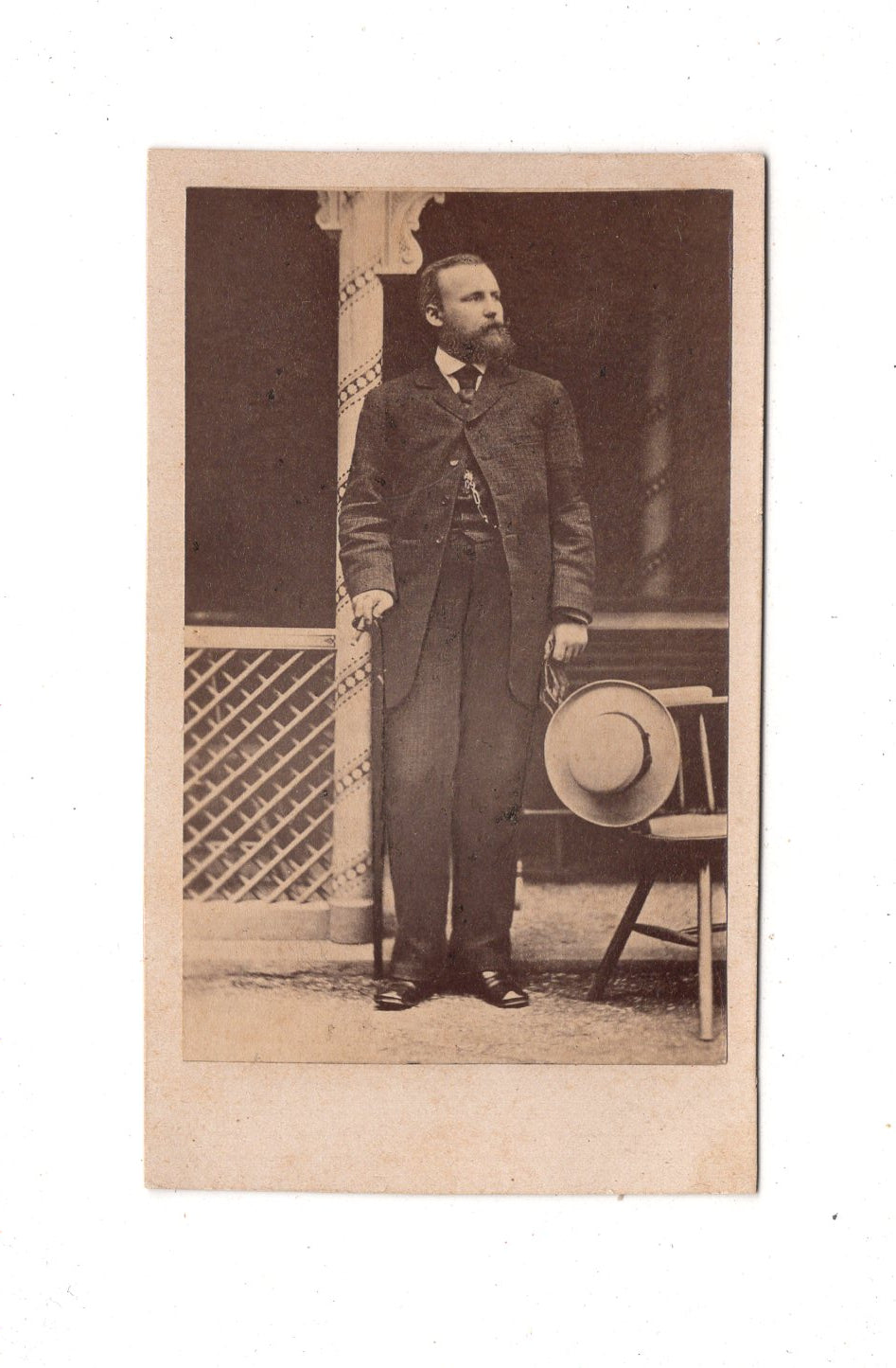 Fotografie Feiner Herr - unbekannter Ort 1860er