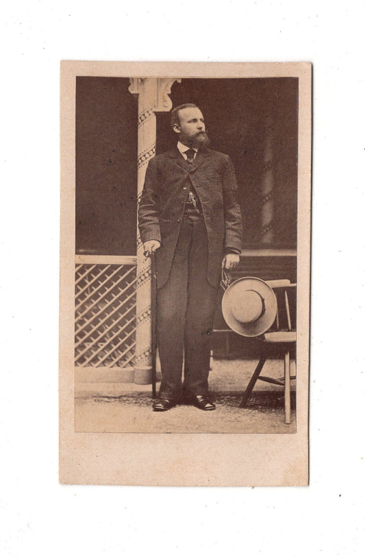 Fotografie Feiner Herr - unbekannter Ort 1860er