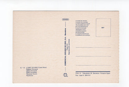 Ansichtskarte Lloret de Mar / Pfarrkirche / Costa Brava / Spanien