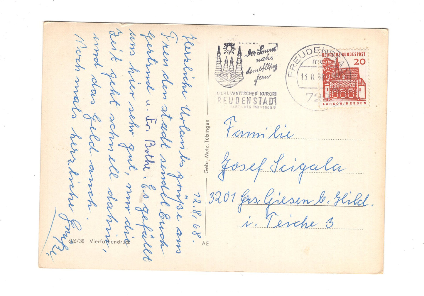 Ansichtskarte Freudenstadt / Kniebis