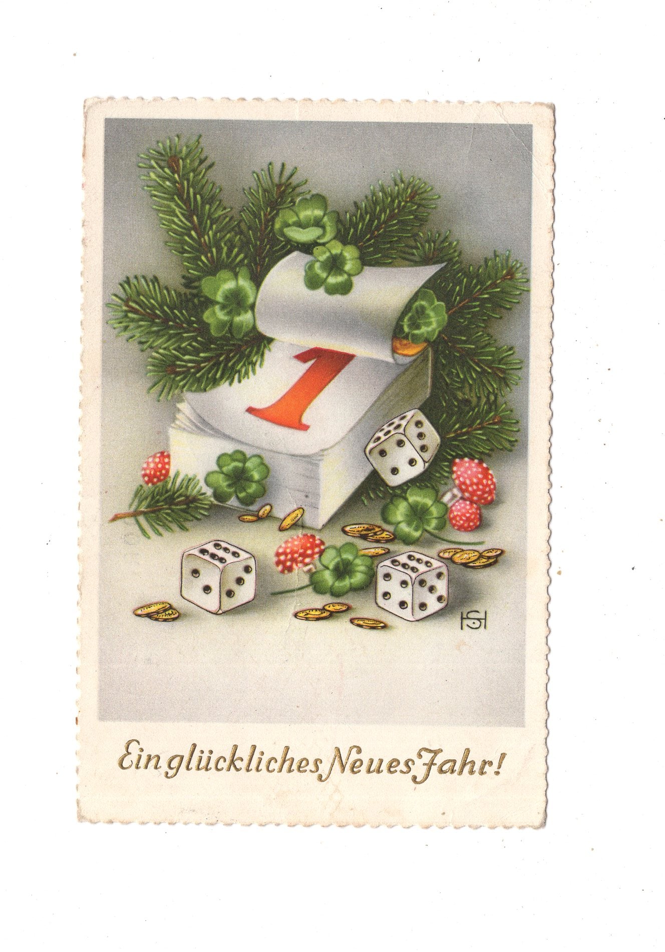 Ansichtskarte Feiertage / Frohes neues Jahr / L1-51