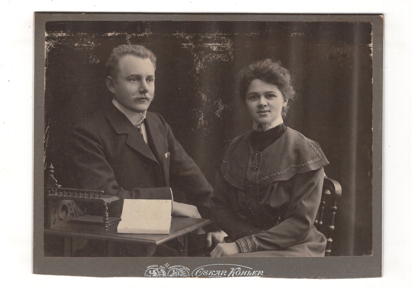 Fotografie Feines Paar - Chemnitz 1900er