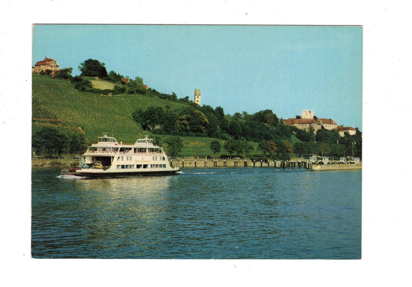Ansichtskarte Meersburg am Bodensee / Fährschiff Fontainebleau / K1-52