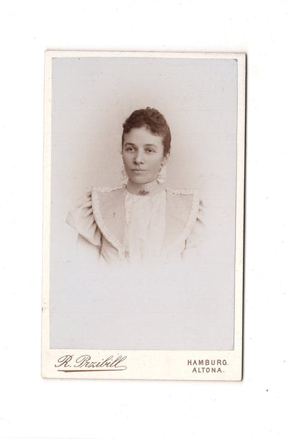 Fotografie Damenportrait - Hamburg-Altona 1890er / CDV C1-16