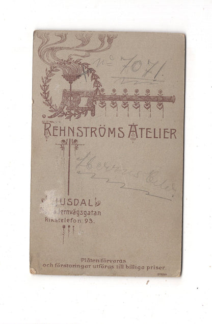 Fotografie Feines Paar - Ljusdal 1900er / CDV L1-37