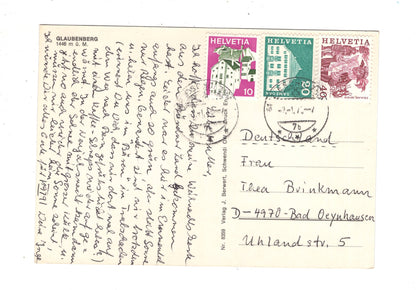 Ansichtskarte Glaubenberg / Schweiz