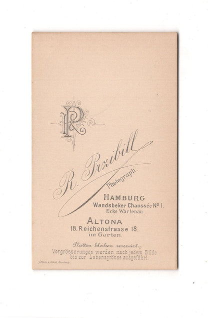 Fotografie Damenportrait - Hamburg-Altona 1890er / CDV C1-16