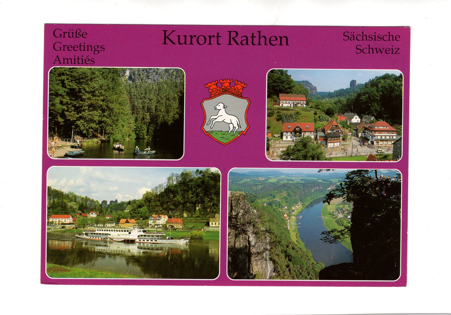 Ansichtskarte Sächsische Schweiz / Kurort Rathen