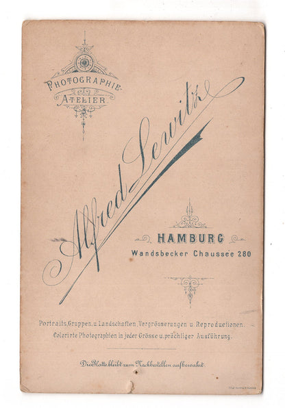 Fotografie Feines Paar - Hamburg 1890er / CAB X-26