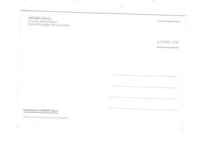 Ansichtskarte Nevers / Sainte Bernadette / Frankreich