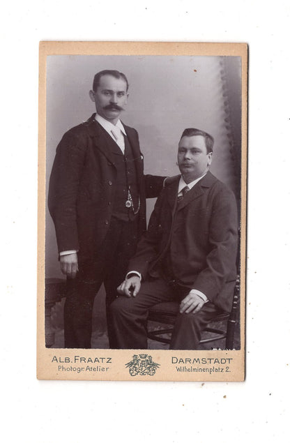 Fotografie Feine Herren - Darmstadt um 1900