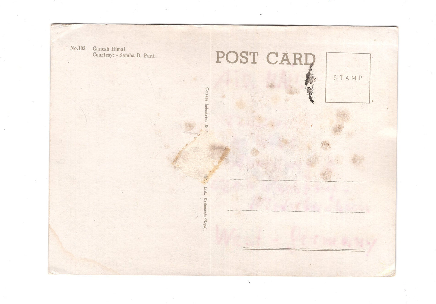 Ansichtskarte Ganesh Himal / Nepal