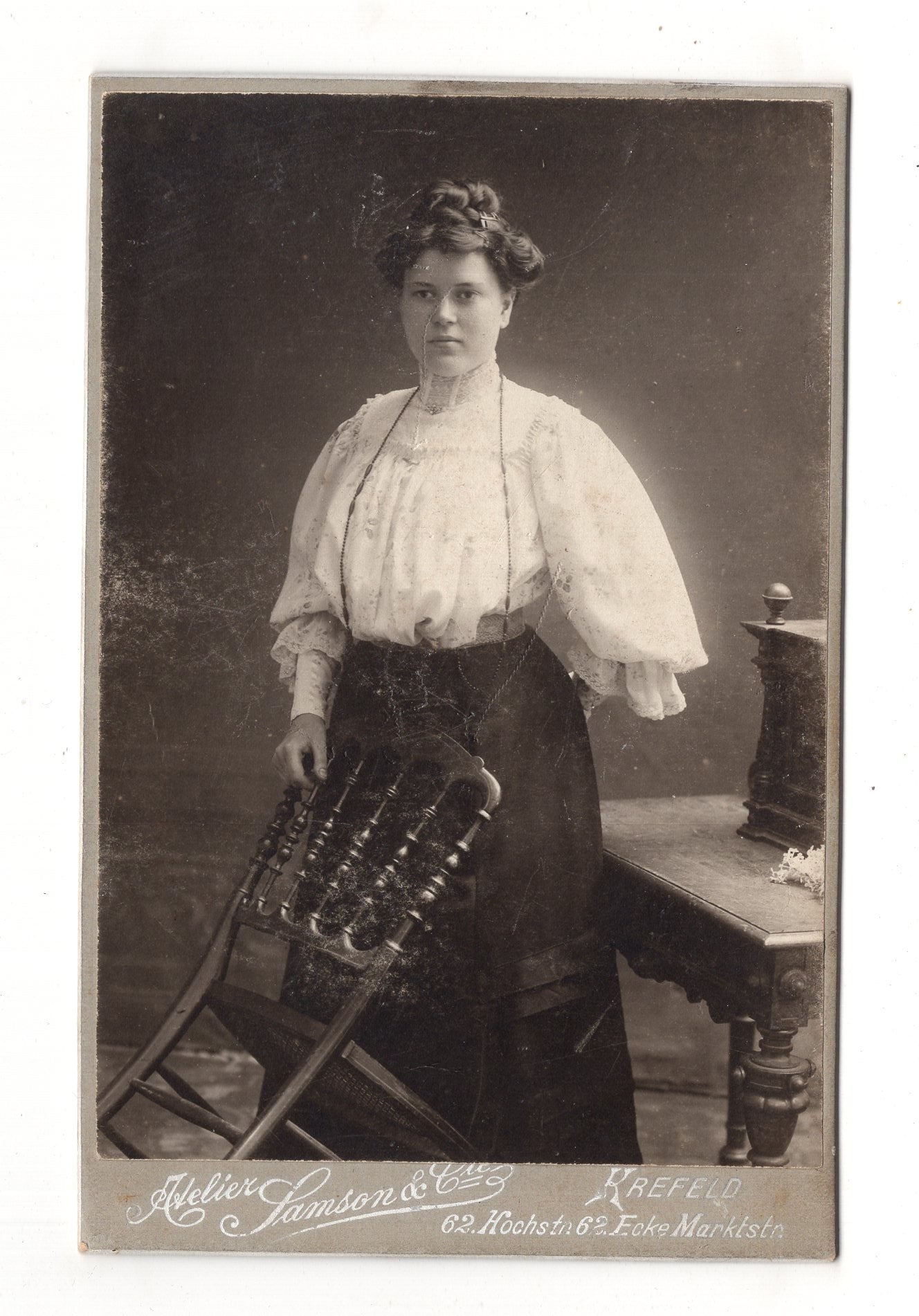 Fotografie Feine Dame - Krefeld um 1910