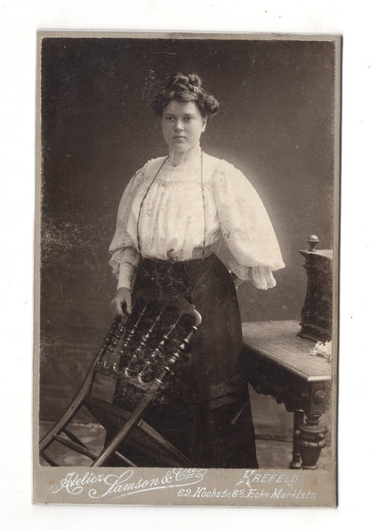 Fotografie Feine Dame - Krefeld um 1910