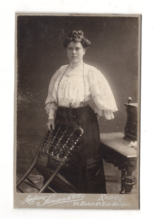Fotografie Feine Dame - Krefeld um 1910