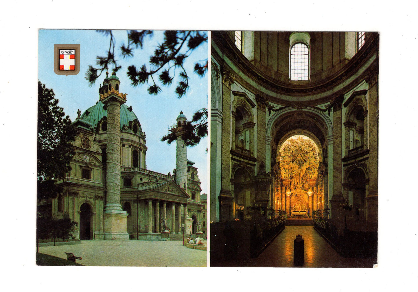 Ansichtskarte Wien / Karlskirche / Österreich