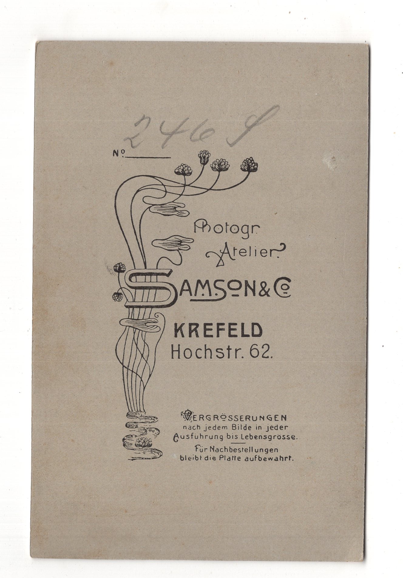 Fotografie Feine Dame - Krefeld um 1910