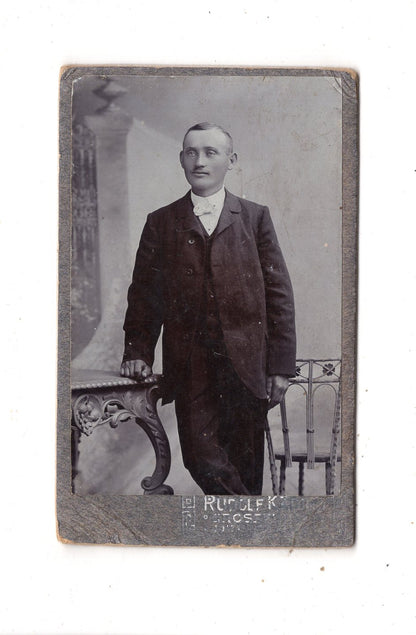 Fotografie Feiner Herr - unbekannter Ort um 1900