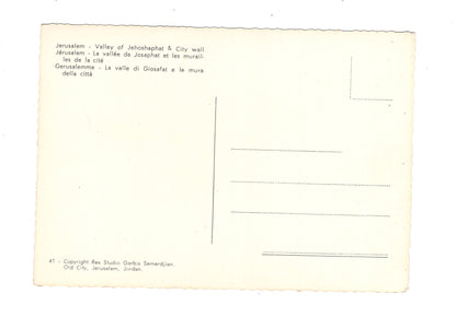 Ansichtskarte Valley of Jehoshaphat / Jerusalem / Israel
