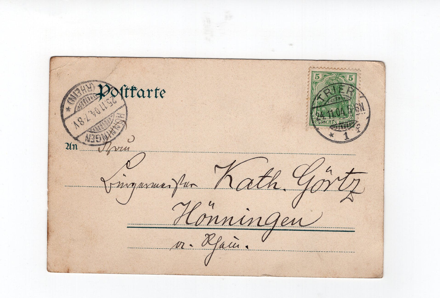 Ansichtskarte Trier an der Mosel / Porta Nigra - 1904