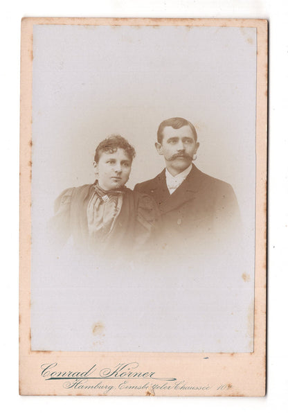 Fotografie Feines Paar - Hamburg 1890er / CAB X-26