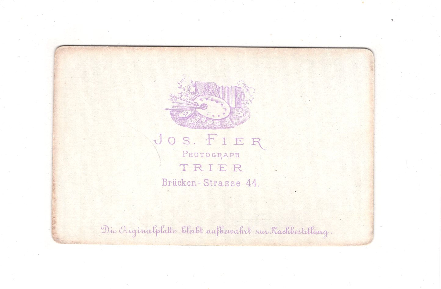 Fotografie Damenportrait - Trier um 1880 / CDV C1-16