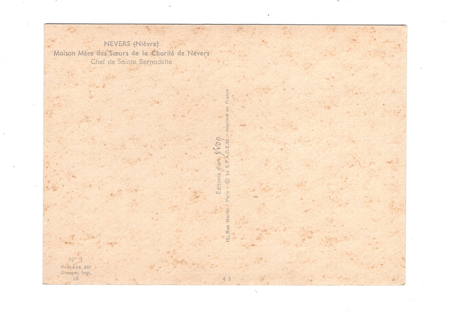 Ansichtskarte Nevers / Sainte Bernadette / Frankreich