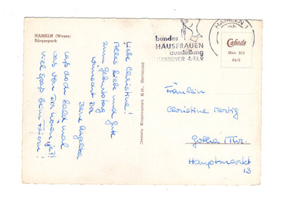 Ansichtskarte Hameln an der Weser / Bürgerpark / I1-64