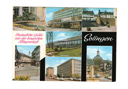 Ansichtskarte Solingen / Kirchplatz / Stadttheater +++
