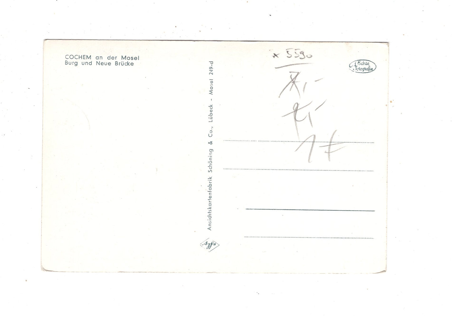 Ansichtskarte Cochem an der Mosel / Burg und Neue Brücke / M1-57