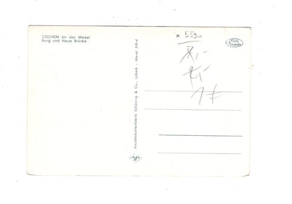 Ansichtskarte Cochem an der Mosel / Burg und Neue Brücke / M1-57