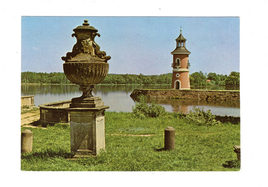 Ansichtskarte Moritzburg / Mole mit Leuchtturm / H1-66