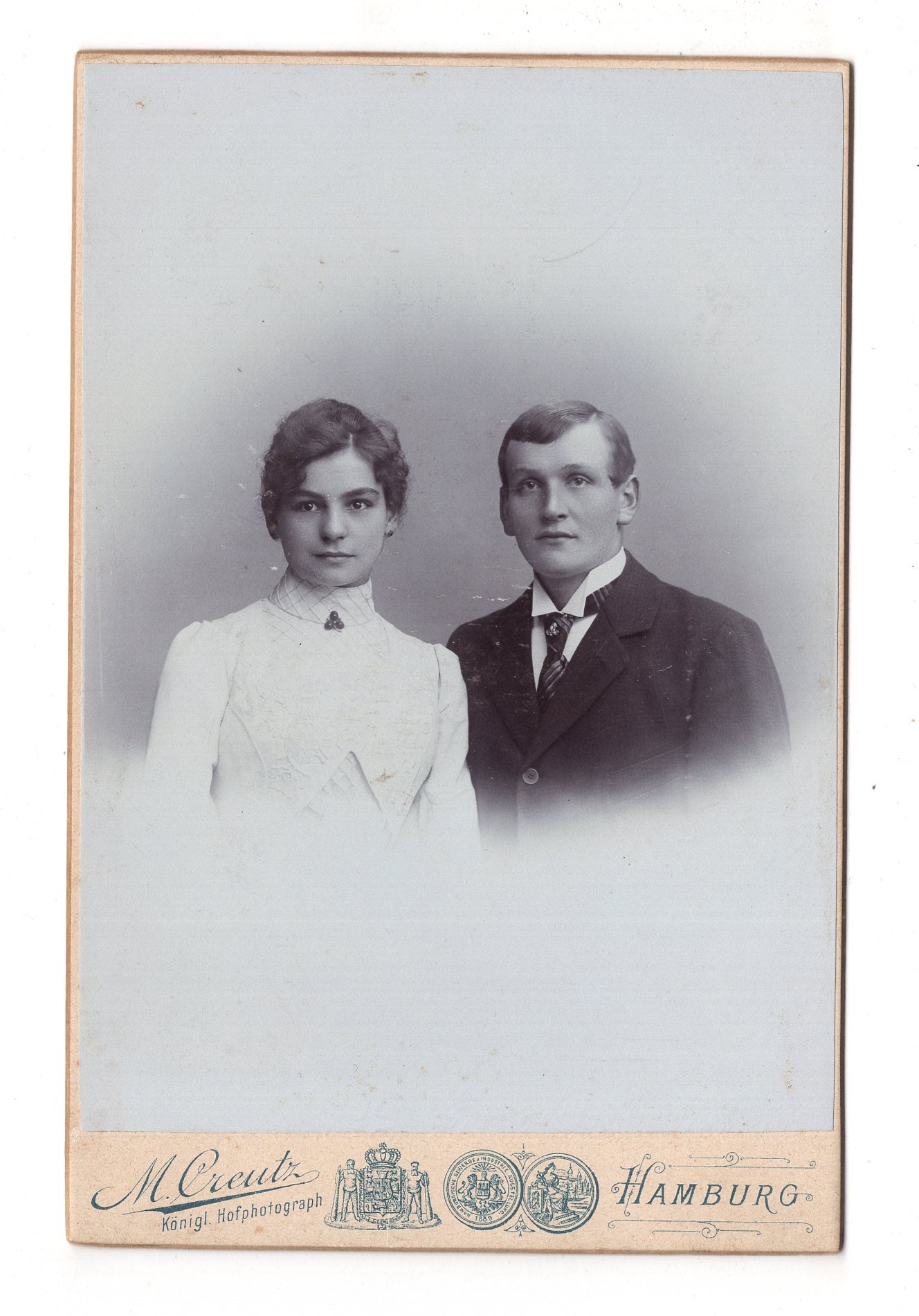 Fotografie Feines Paar - Hamburg 1890er / CAB X-26