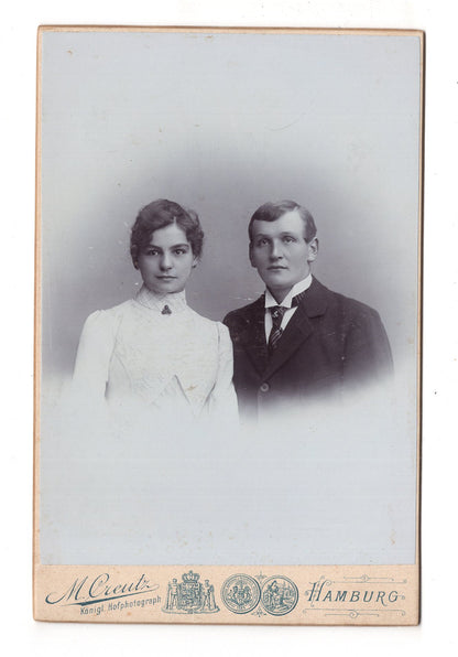 Fotografie Feines Paar - Hamburg 1890er / CAB X-26