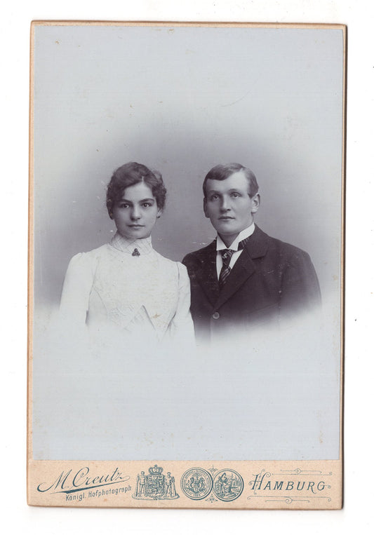 Fotografie Feines Paar - Hamburg 1890er / CAB X-26