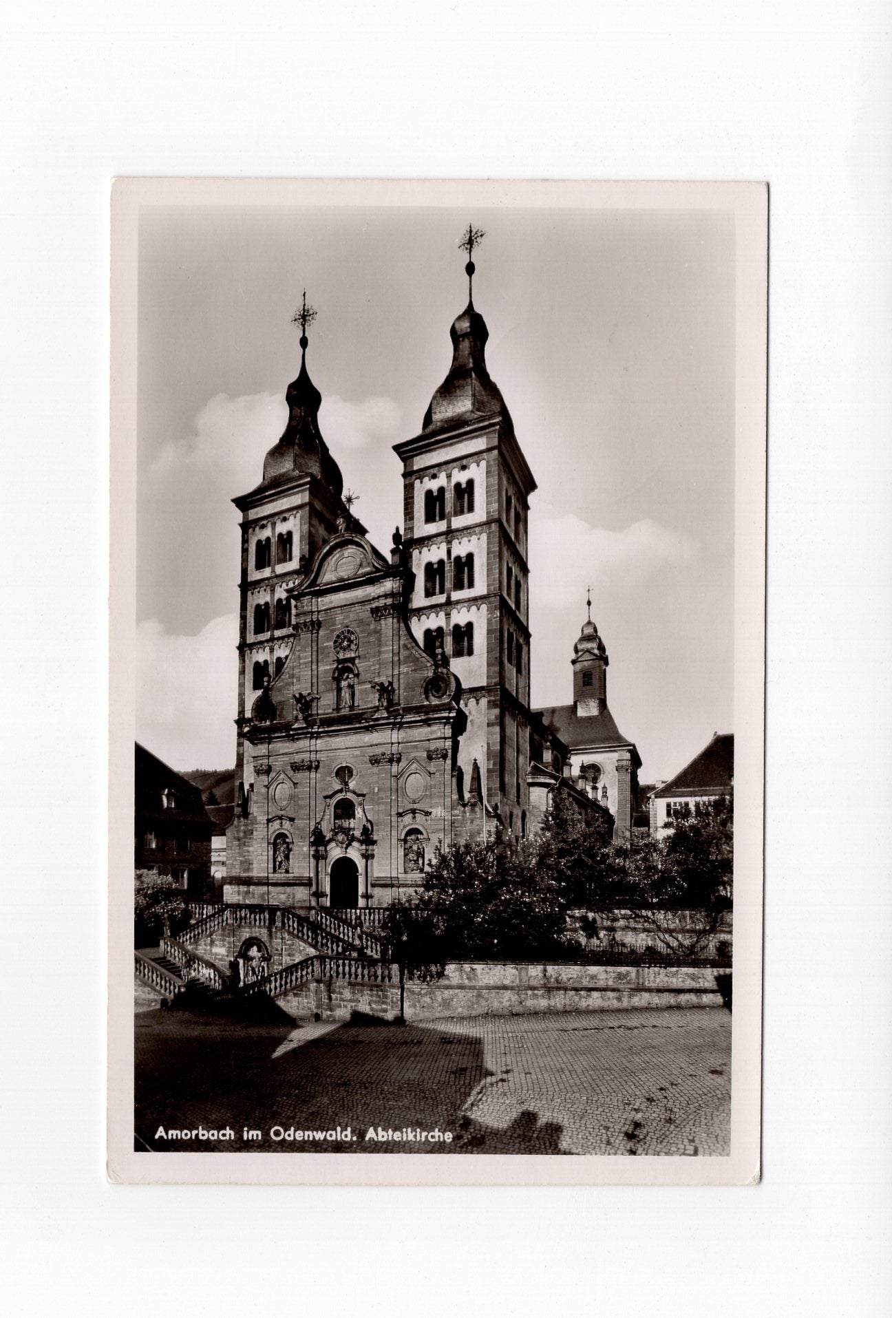 Ansichtskarte Amorbach im Odenwald / Abteikirche